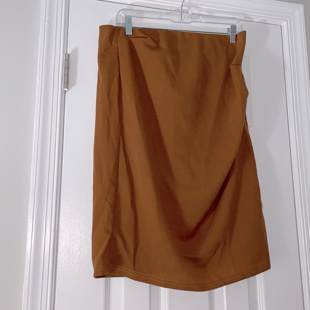 Grace Karin Camel Brown Business Pencil Skirt